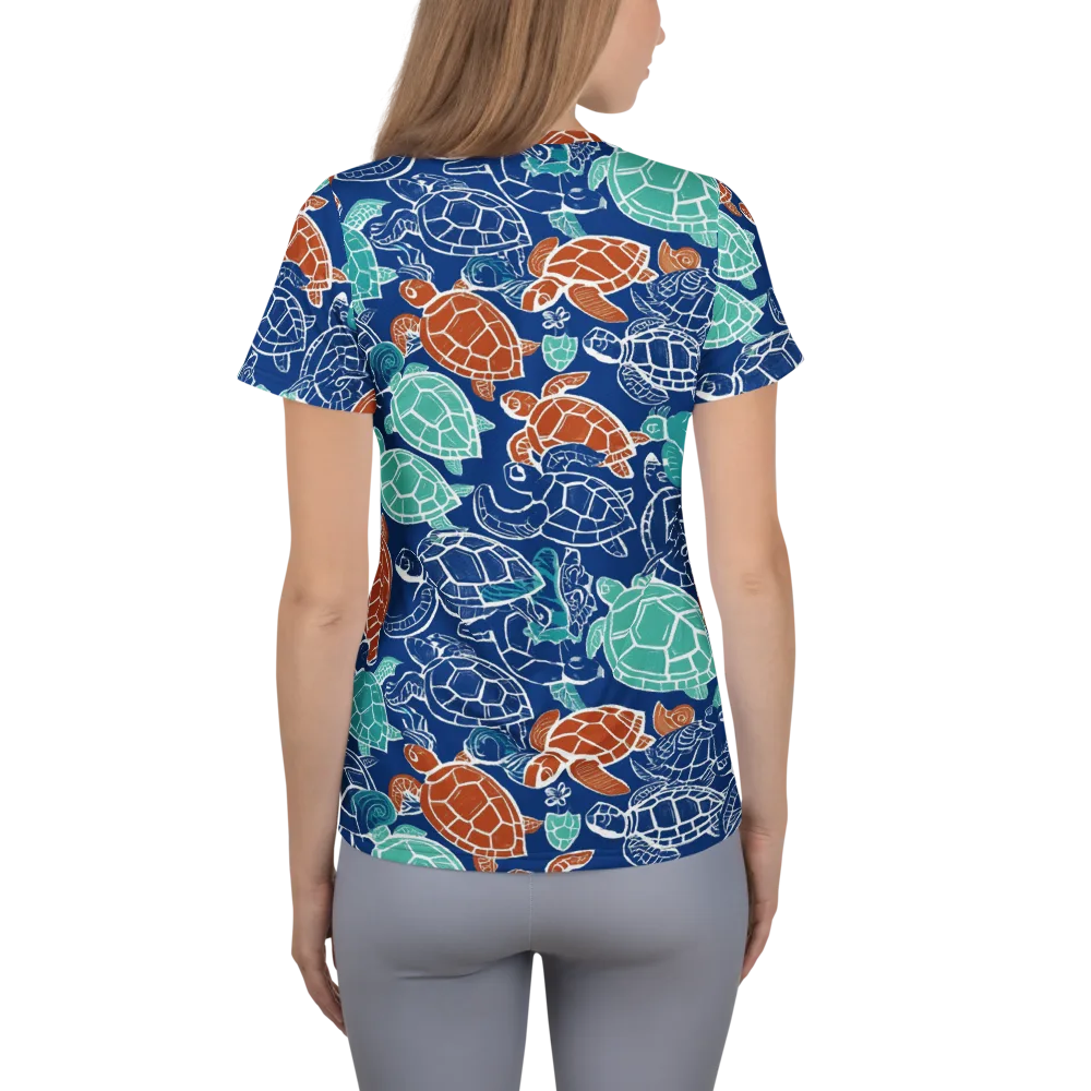Shellstream on Women's Athletic T-Shirt — Back