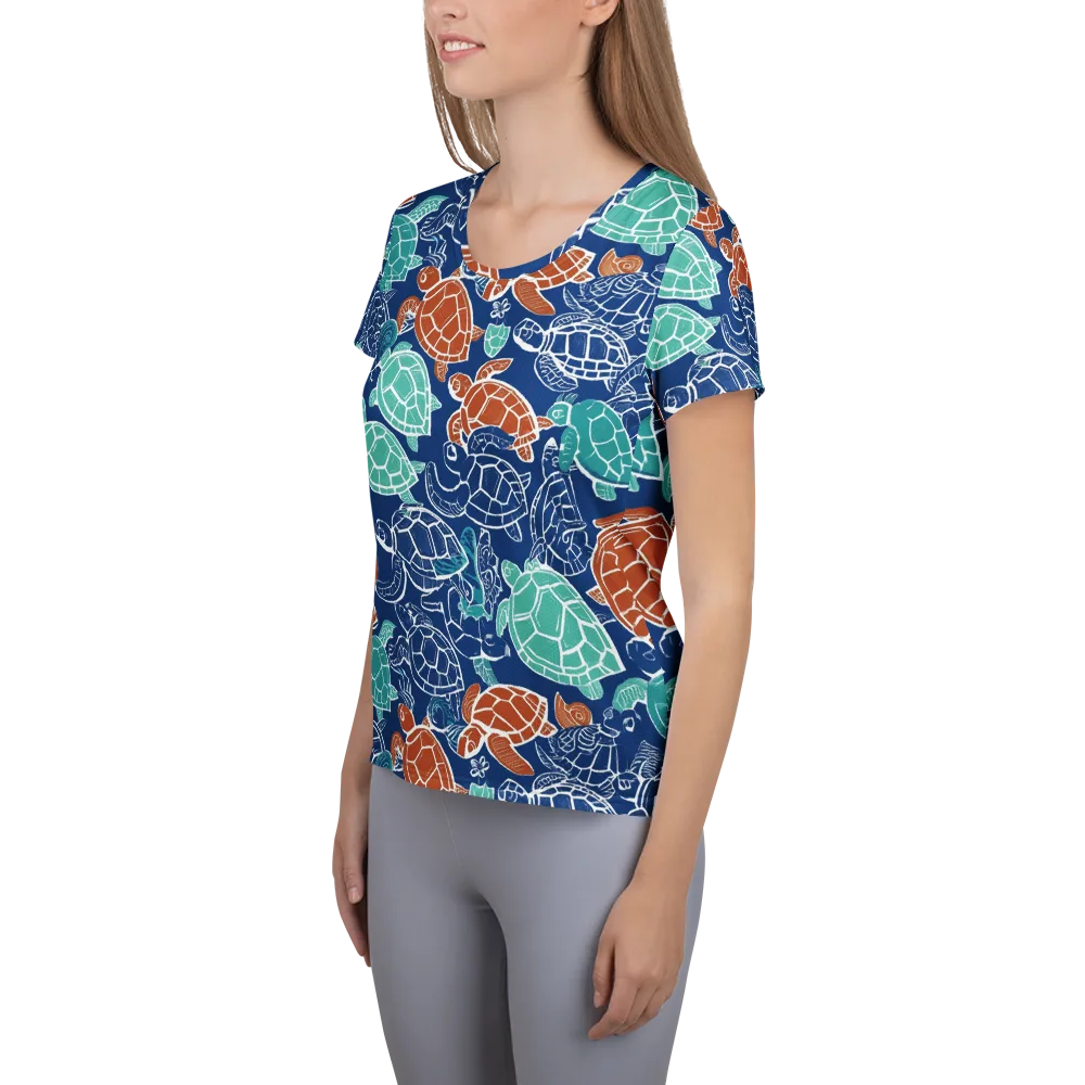 Shellstream on Women's Athletic T-Shirt — Left