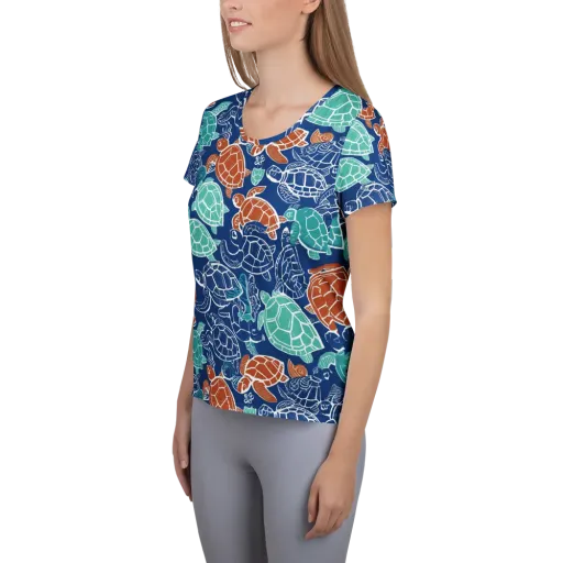 Shellstream on a Women's Athletic T-Shirt