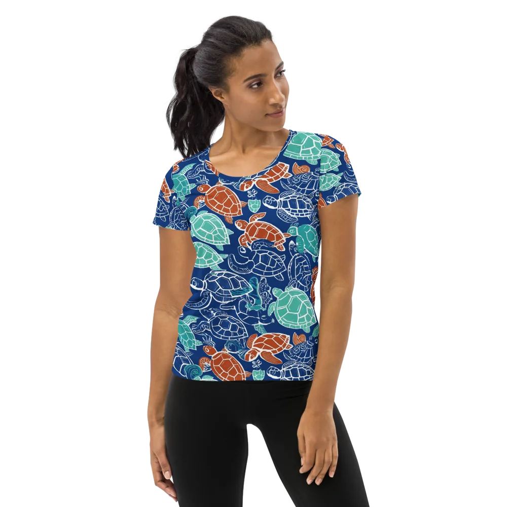 Shellstream on Women's Athletic T-Shirt — Front