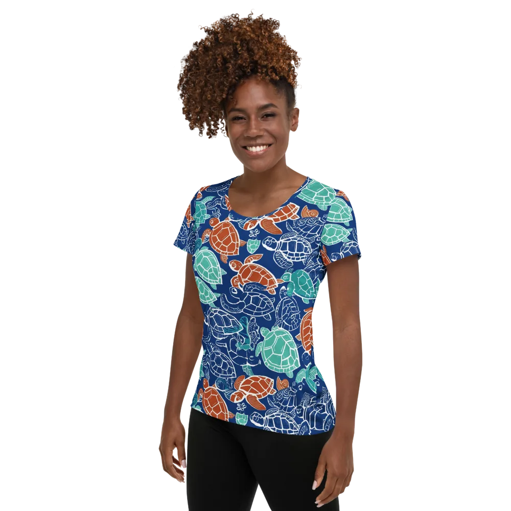 Shellstream on Women's Athletic T-Shirt — Left