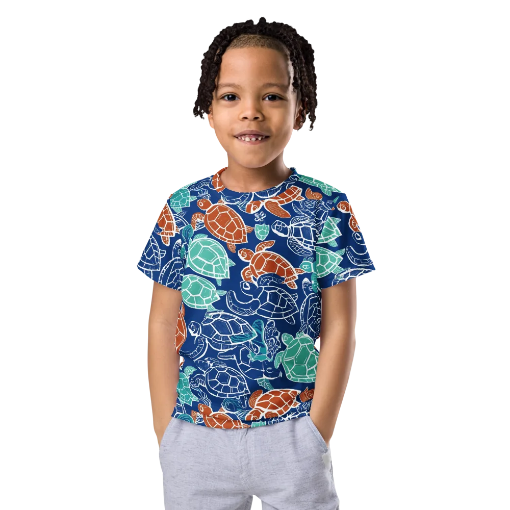 Shellstream on Kids Crew Neck T-Shirt — Front