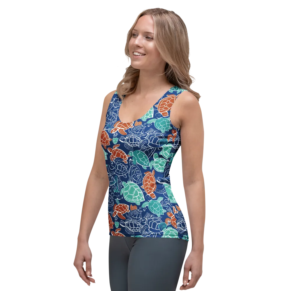Shellstream on Women's Tank Top — Left Front