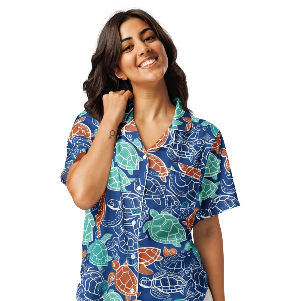 Shellstream on Women's Short Sleeve Pajama Top — Front