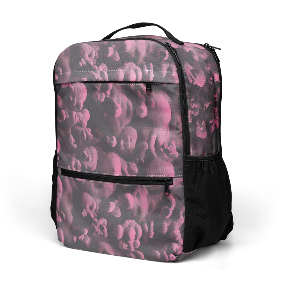 Mauve Metamorphosis on Utility Backpack — Left Front