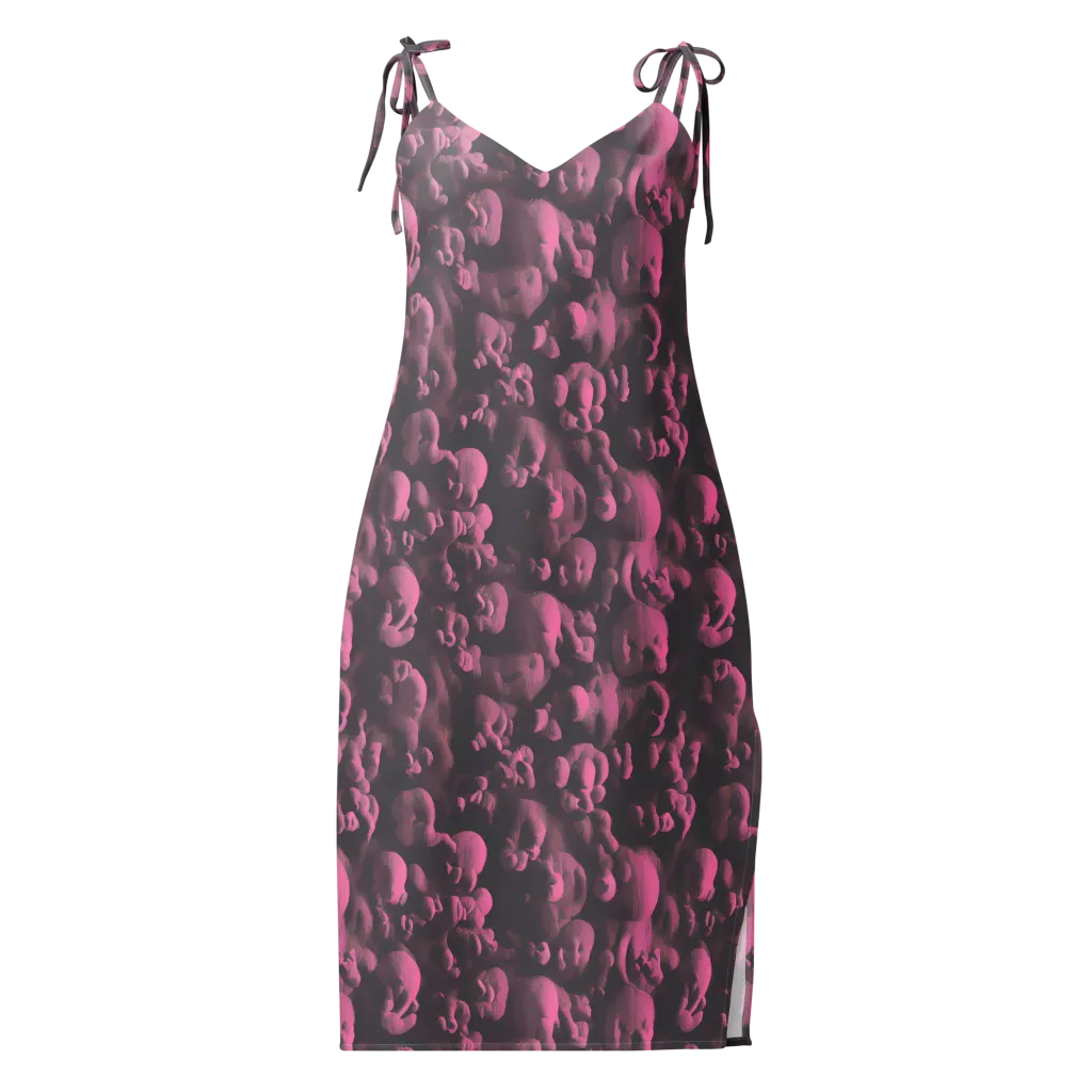 Mauve Metamorphosis on Slip Dress — Front