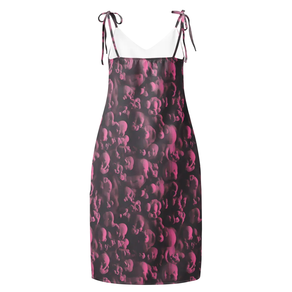 Mauve Metamorphosis on Slip Dress — Back