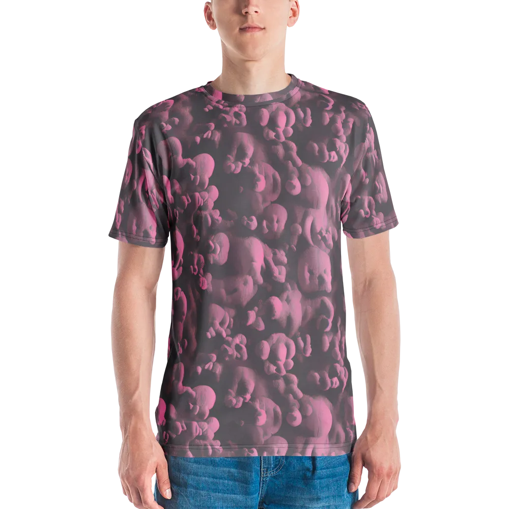Mauve Metamorphosis on Men's Crew Neck T-Shirt — Front