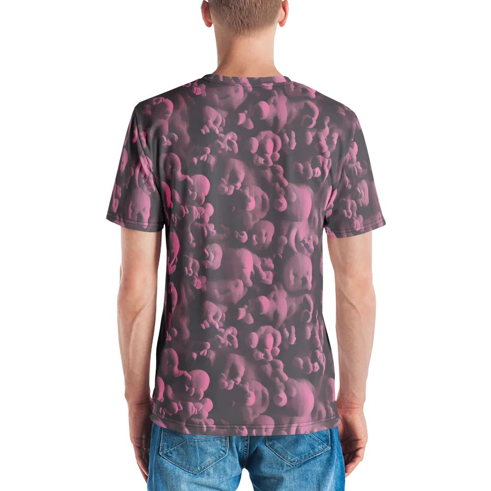Mauve Metamorphosis on Men's Crew Neck T-Shirt — Back