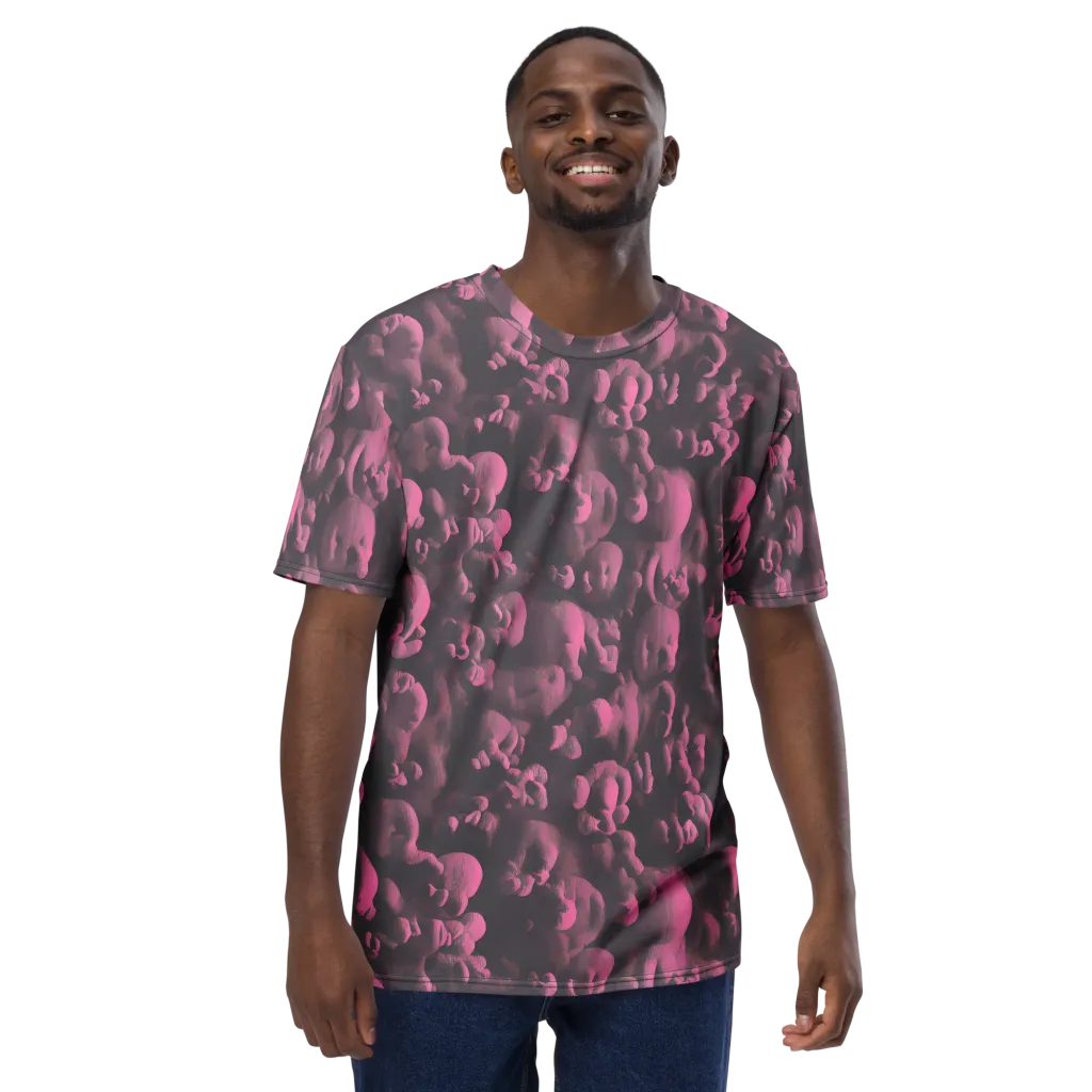 Mauve Metamorphosis on Men's Crew Neck T-Shirt — Front