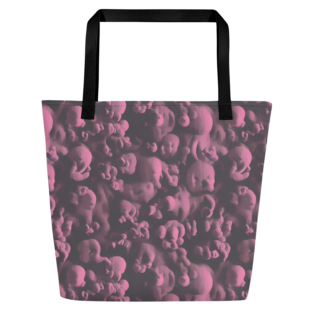 Mauve Metamorphosis on Large Tote Bag W/ Pocket — Front