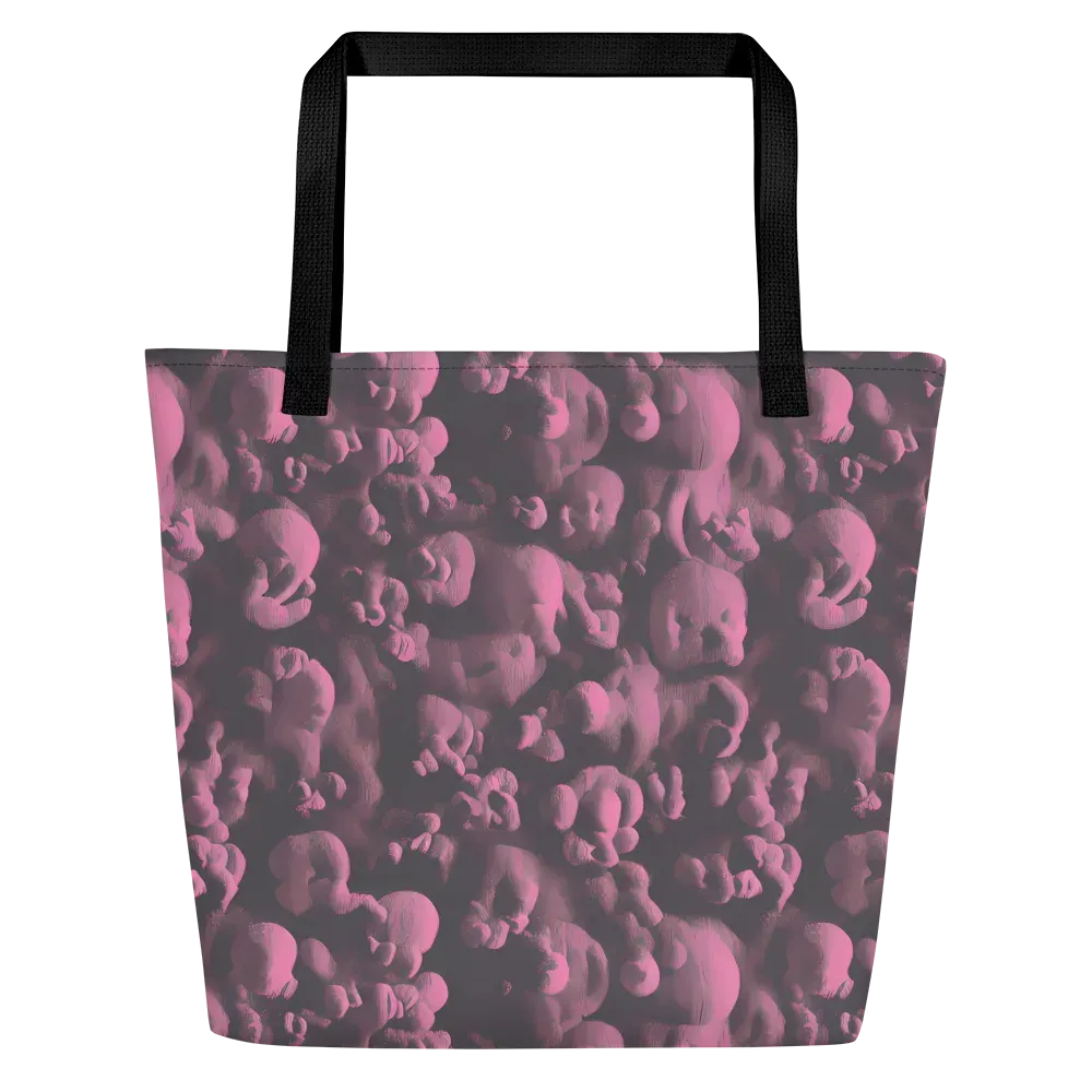Mauve Metamorphosis on Large Tote Bag W/ Pocket — Front