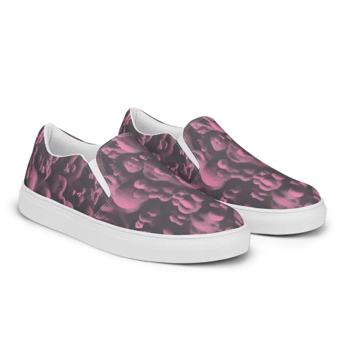 Mauve Metamorphosis on a Women's Slip-On Canvas Shoes