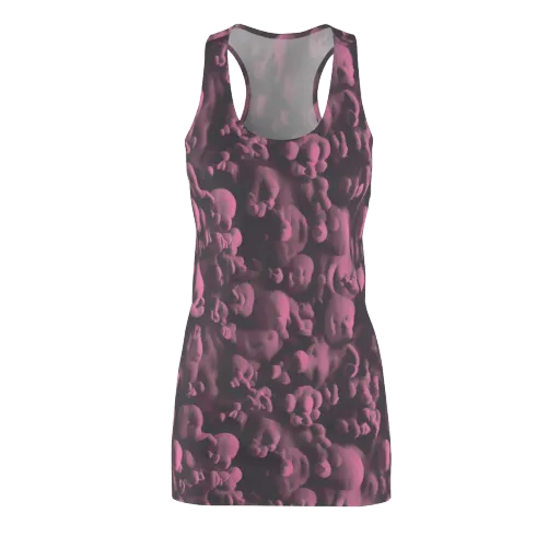 Mauve Metamorphosis on a Racerback Dress