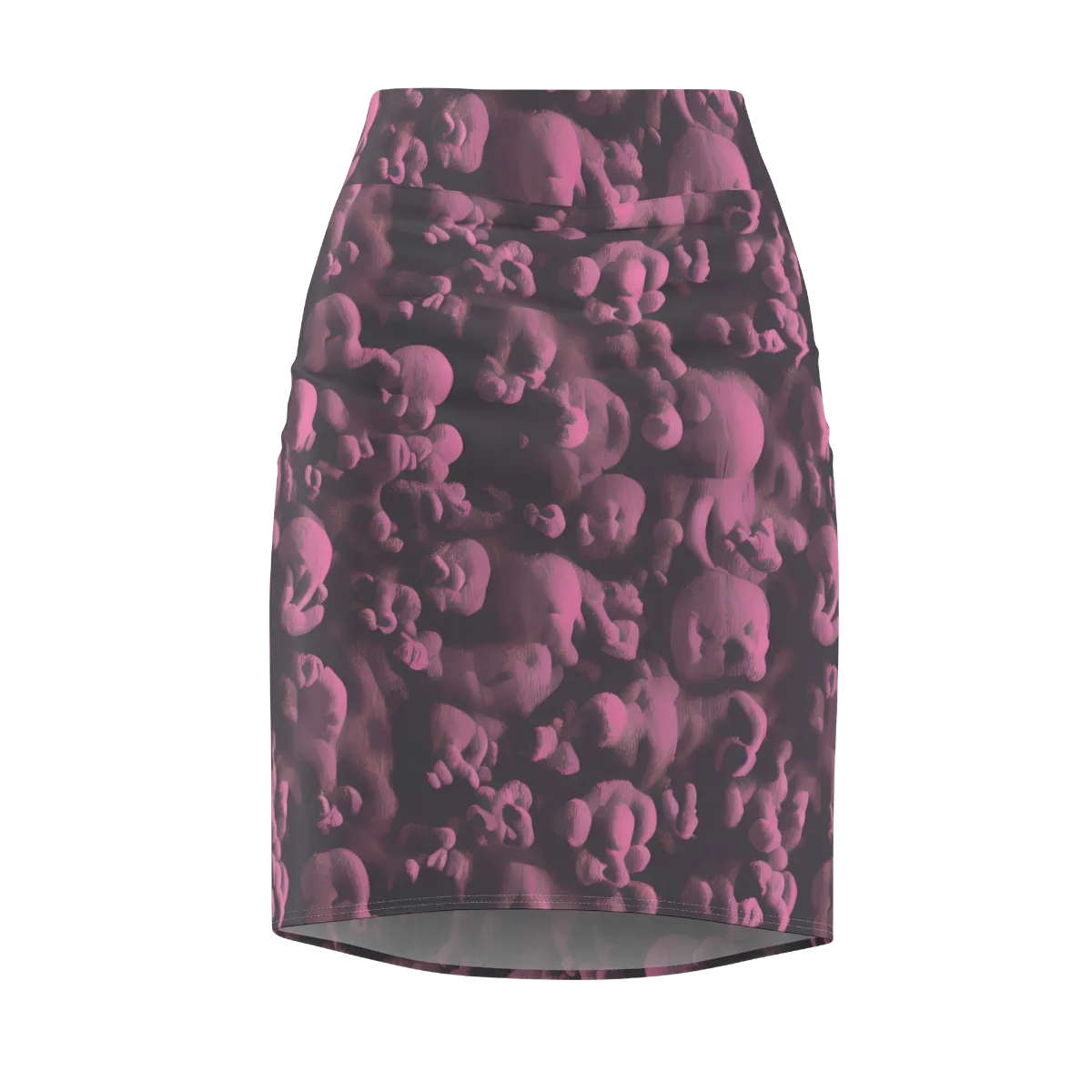 Mauve Metamorphosis on Pencil Skirt — Front