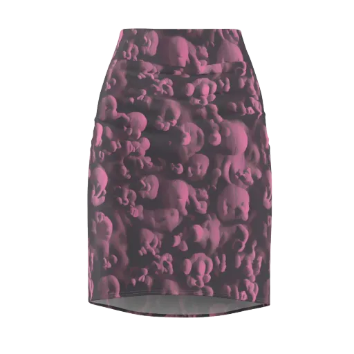 Mauve Metamorphosis on a Pencil Skirt