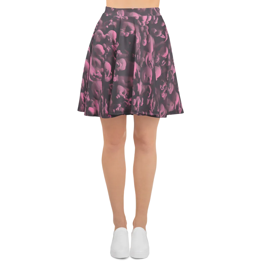 Mauve Metamorphosis on Skater Skirt — Front