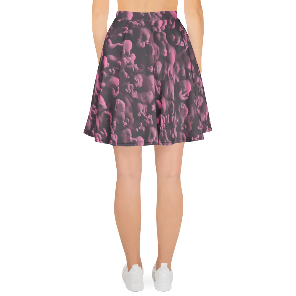 Mauve Metamorphosis on Skater Skirt — Back