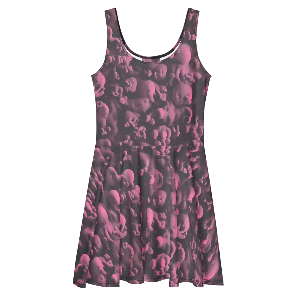 Mauve Metamorphosis on Skater Dress — Front