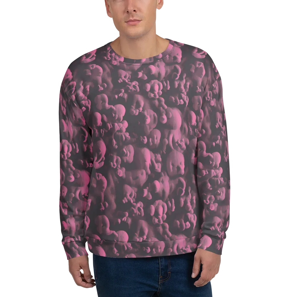 Mauve Metamorphosis on Sweatshirt — Front