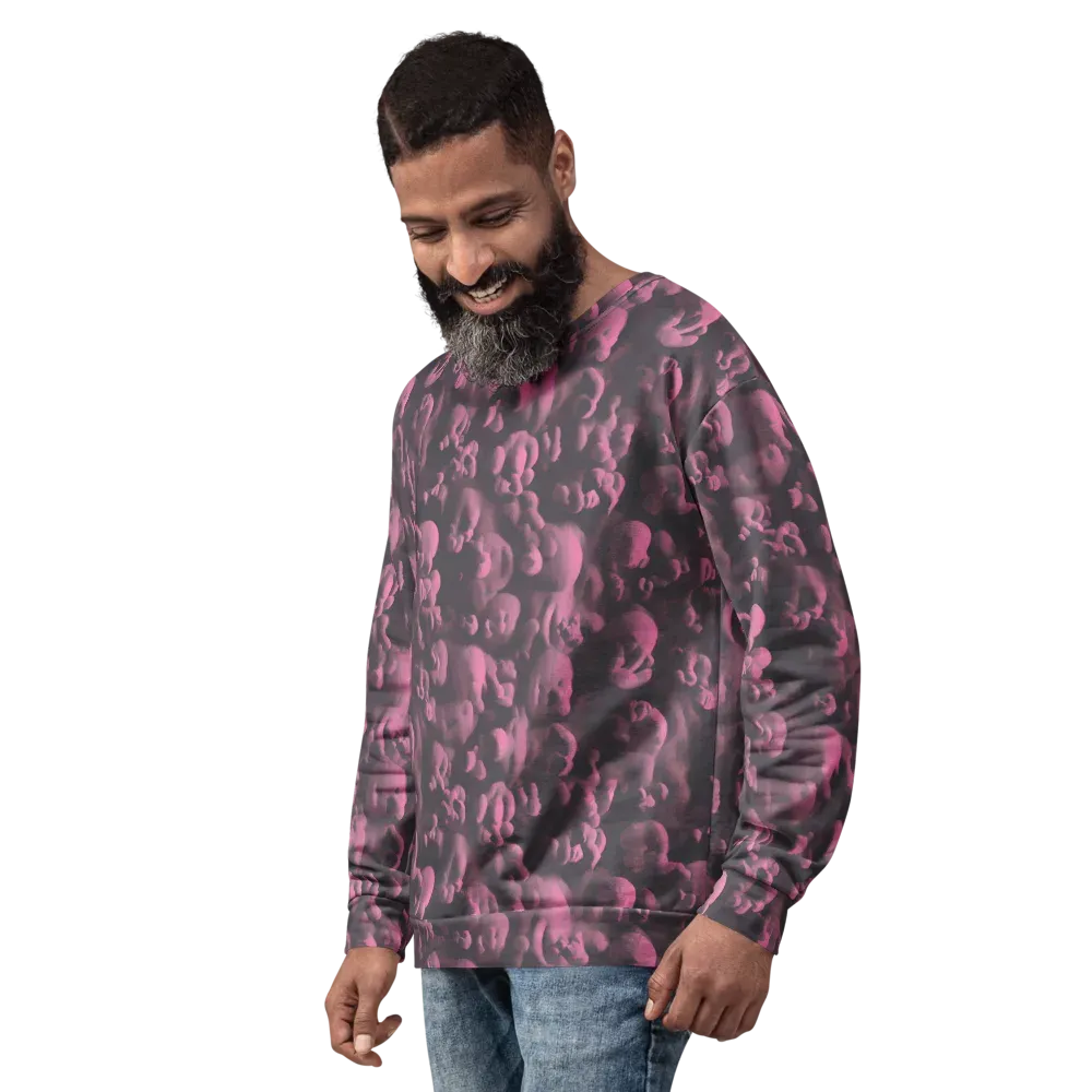 Mauve Metamorphosis on Sweatshirt — Left Front