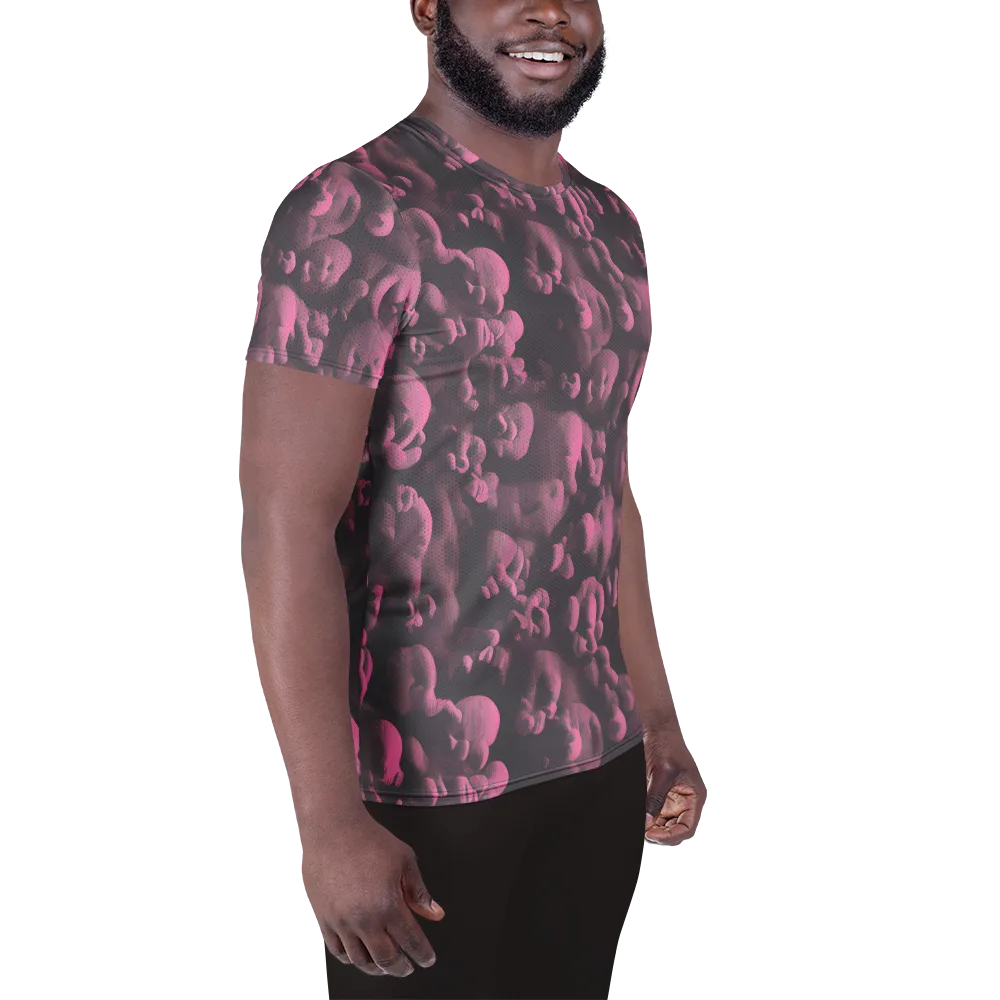 Mauve Metamorphosis on Men's Athletic T-Shirt — Right