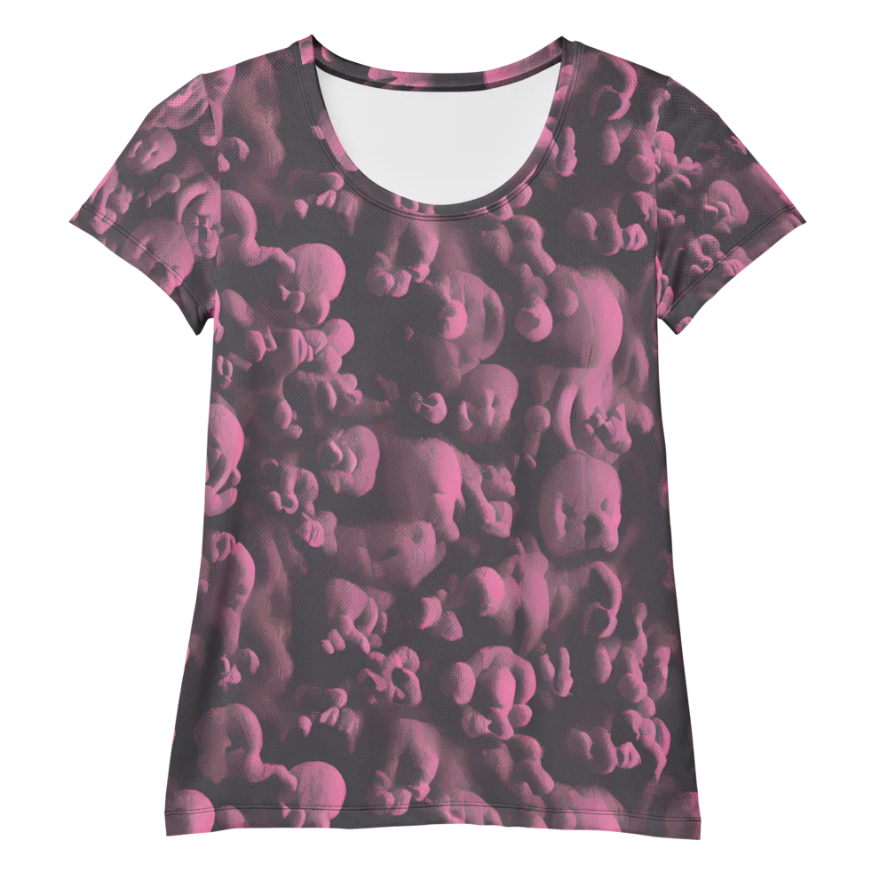 Mauve Metamorphosis on Women's Athletic T-Shirt — Front