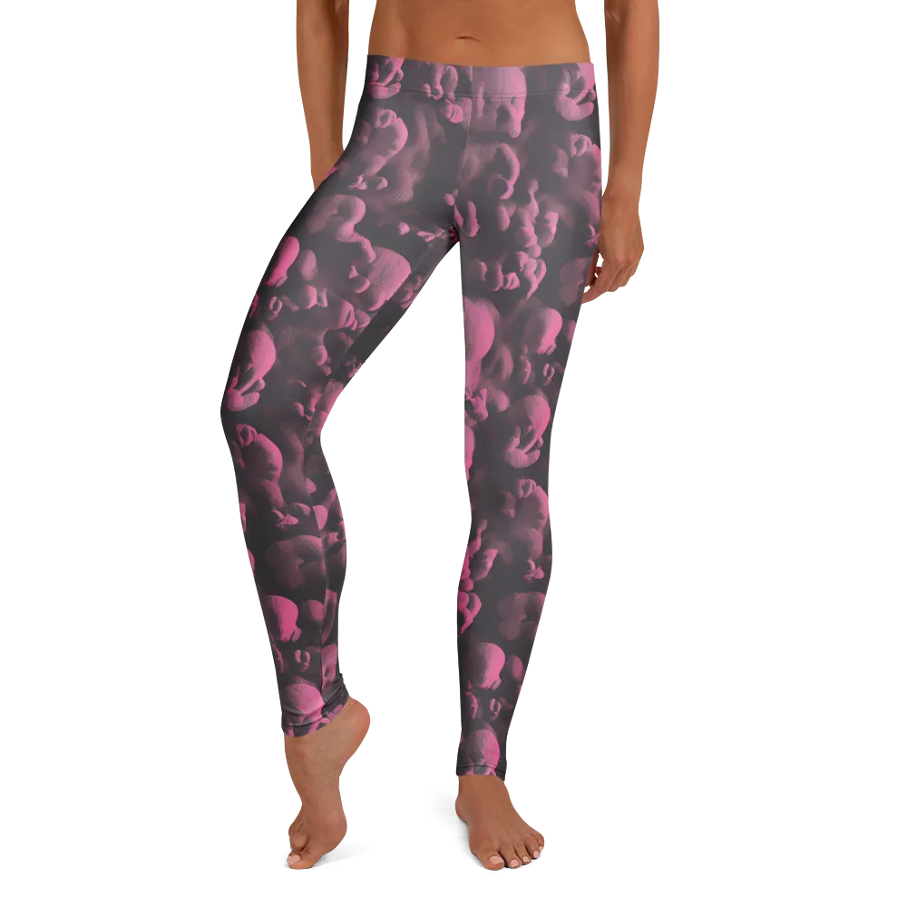Mauve Metamorphosis on Leggings — Front