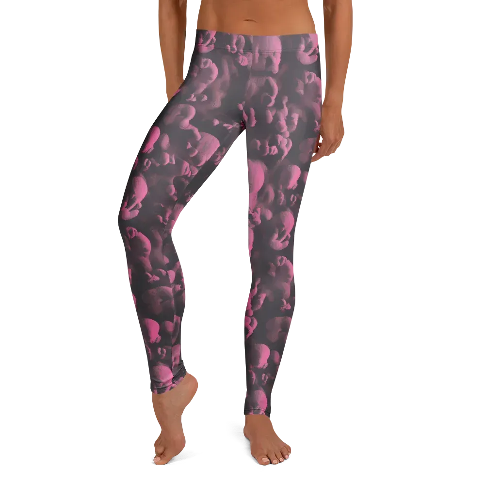 Mauve Metamorphosis on Leggings — Front