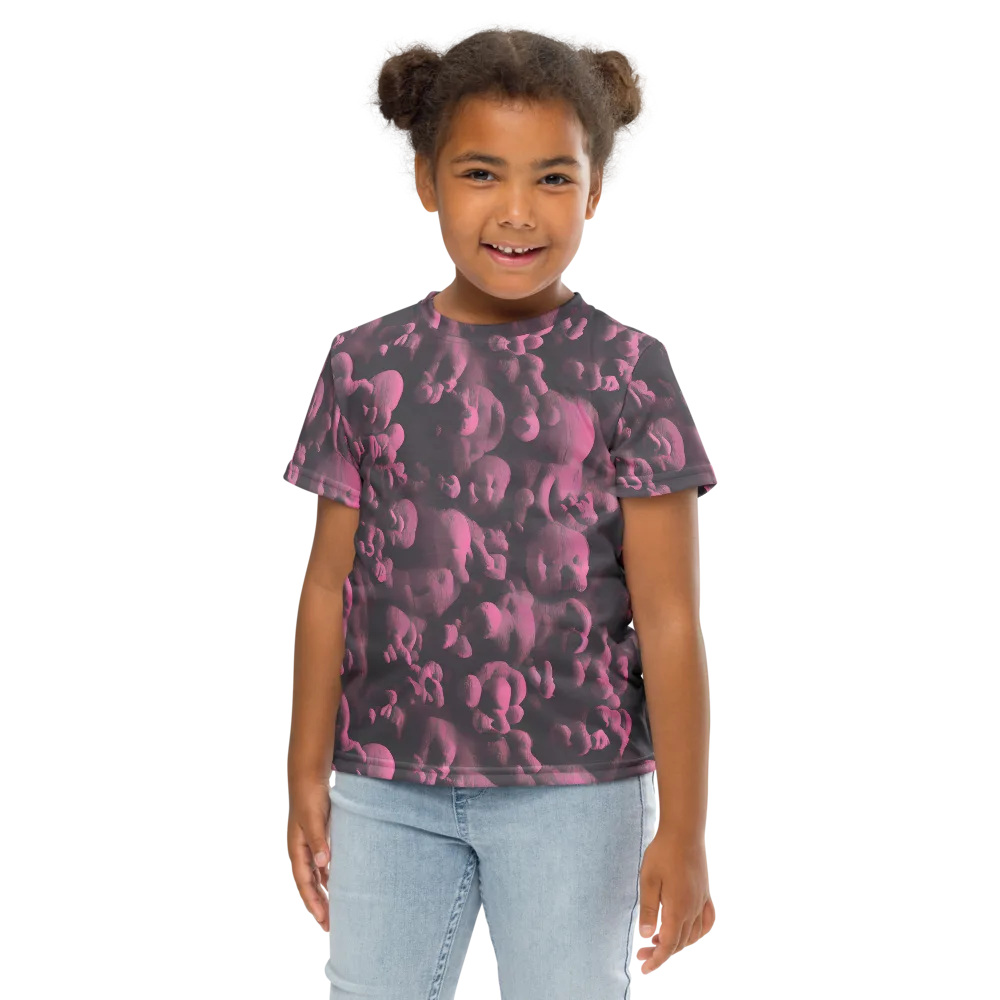 Mauve Metamorphosis on Kids Crew Neck T-Shirt — Front