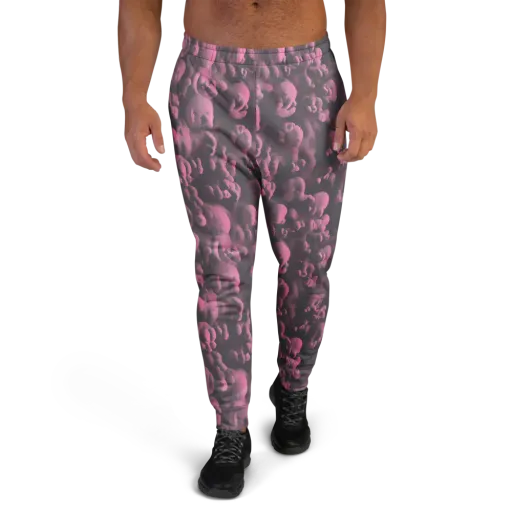Mauve Metamorphosis on a Men's Joggers