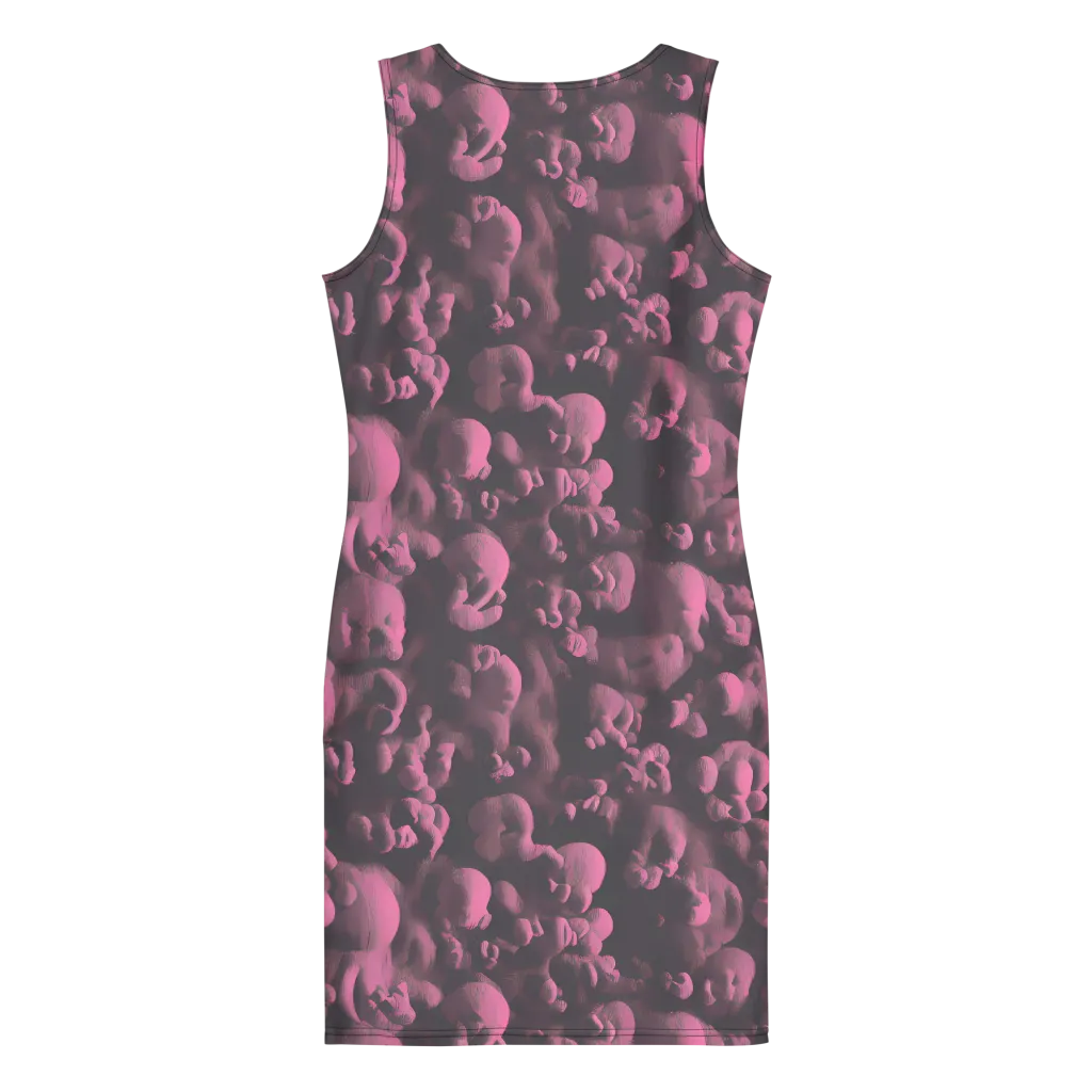 Mauve Metamorphosis on Bodycon Dress — Back