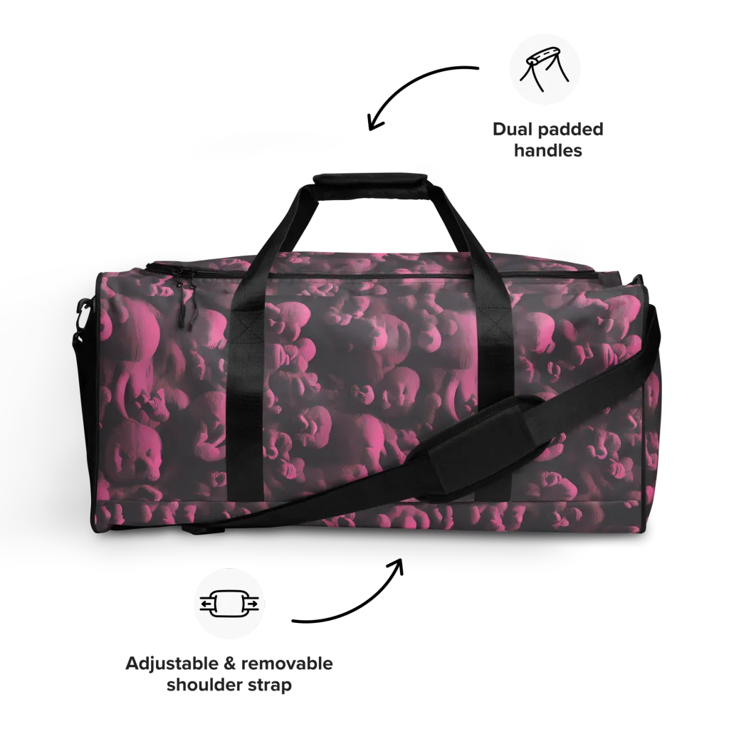Mauve Metamorphosis on Duffle Bag — Front