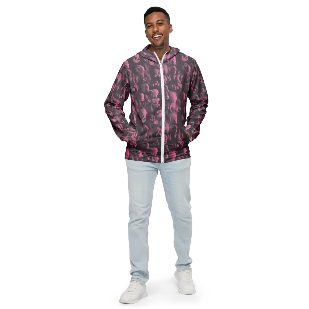 Mauve Metamorphosis on Men's Windbreaker — Front