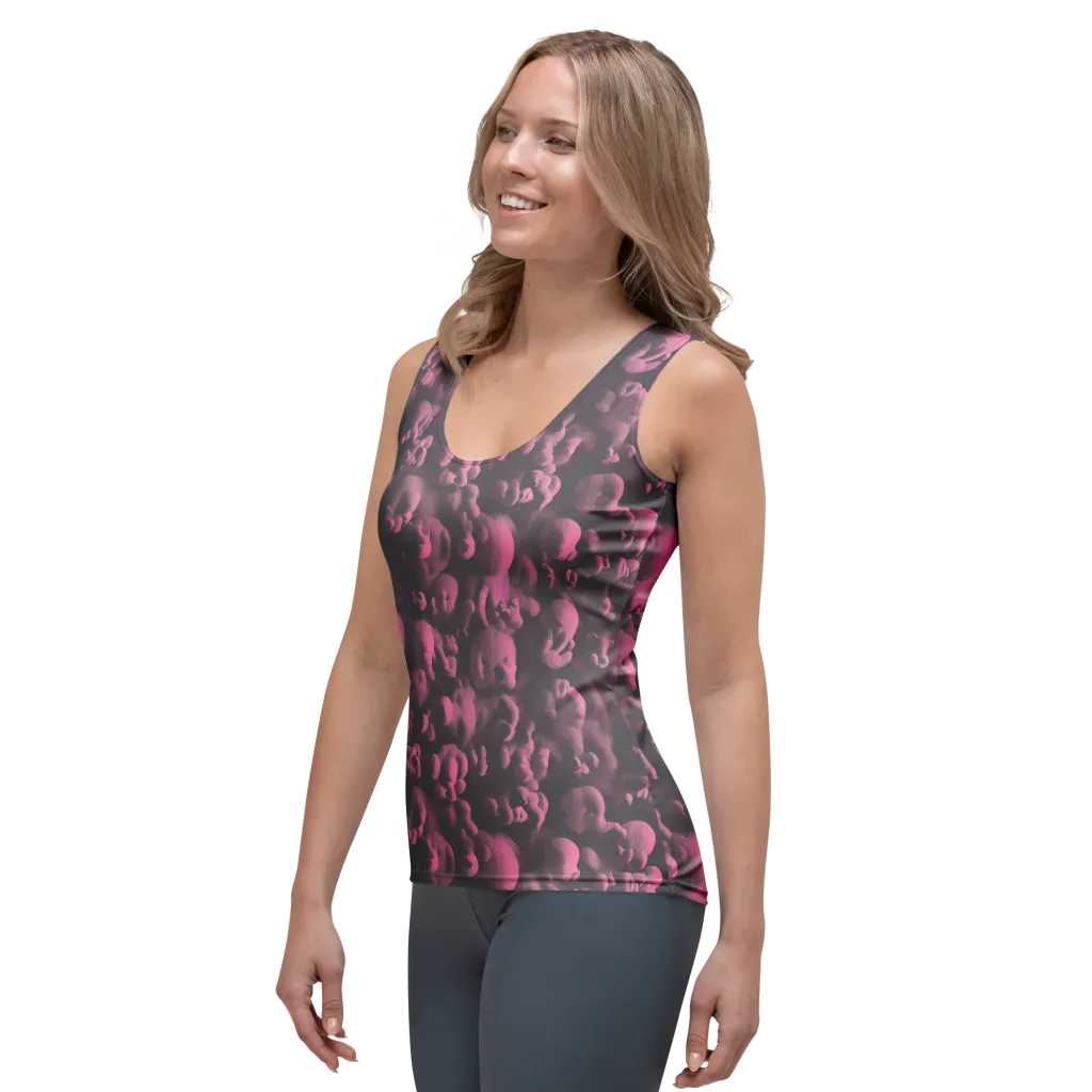 Mauve Metamorphosis on Women's Tank Top — Left Front