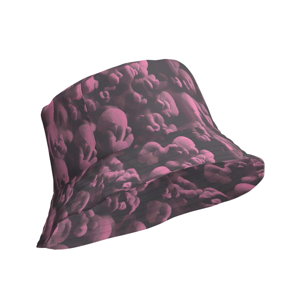 Mauve Metamorphosis on Reversible Bucket Hat — Product details Outside
