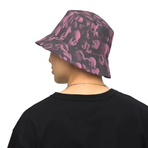 Mauve Metamorphosis on a Reversible Bucket Hat
