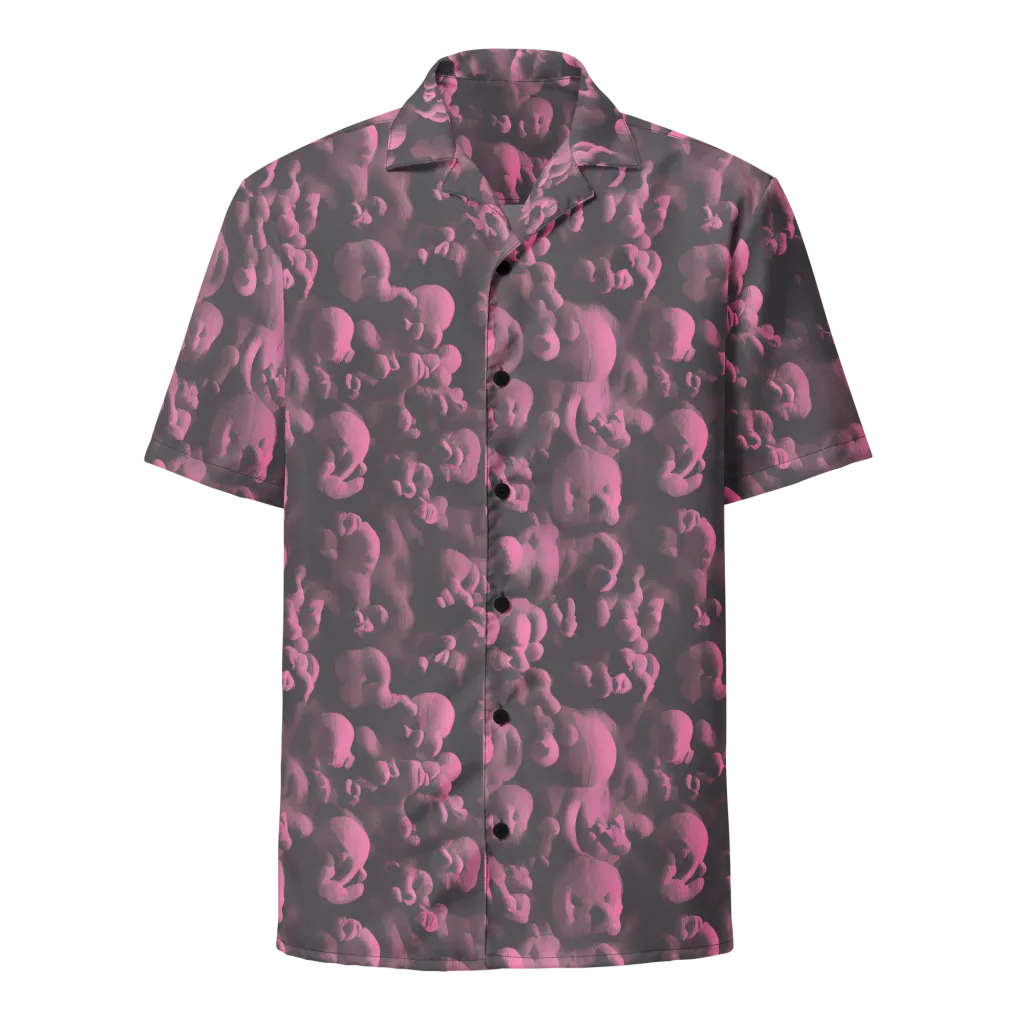Mauve Metamorphosis on Button Shirt — Front