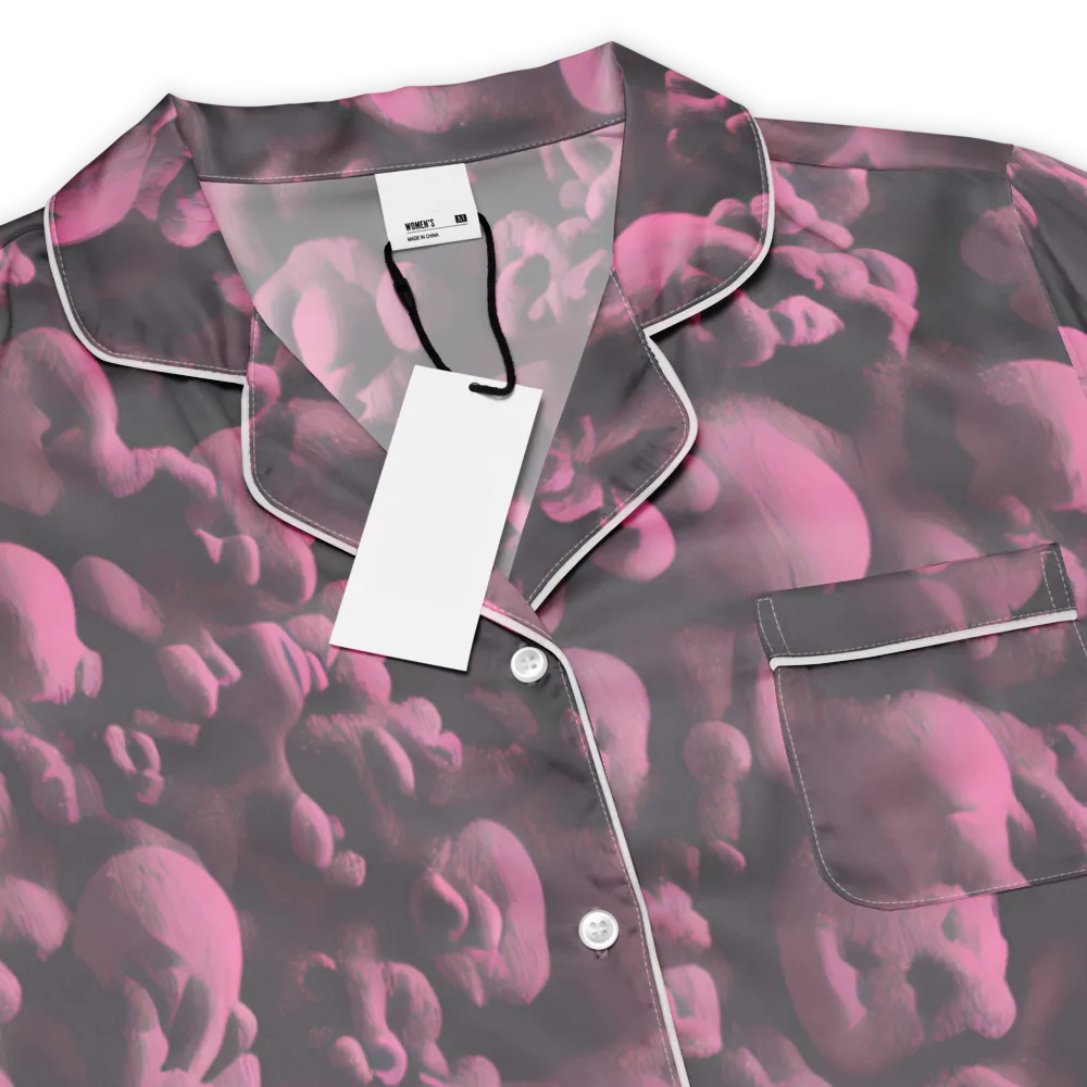 Mauve Metamorphosis on Women's Short Sleeve Pajama Top — Product details