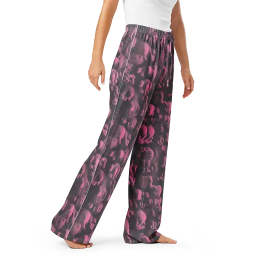 Mauve Metamorphosis on a Women's Pajama Pants