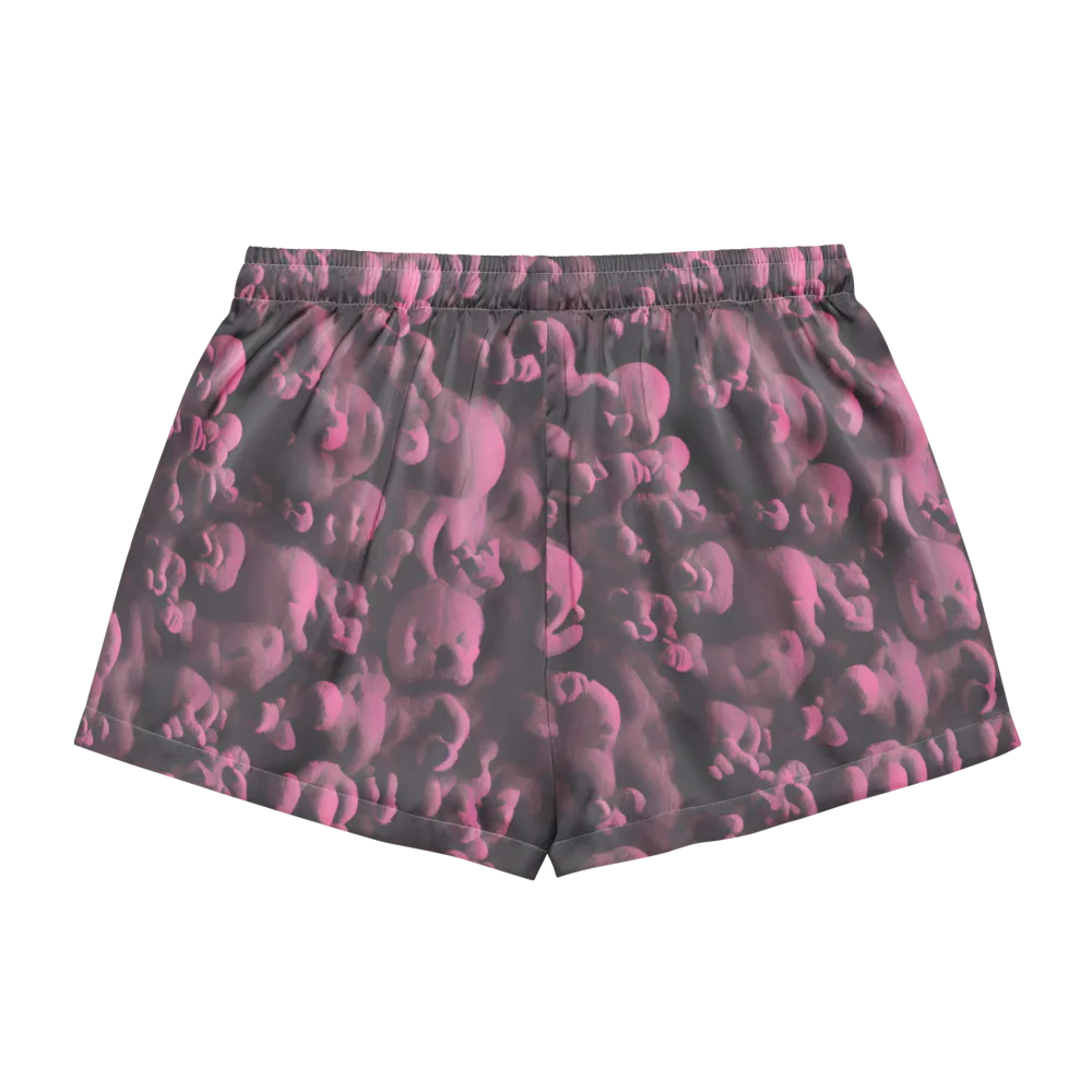 Mauve Metamorphosis on Women's Pajama Shorts — Back