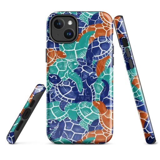 Indigo Shells on a MagSafe Tough Case for iPhone®