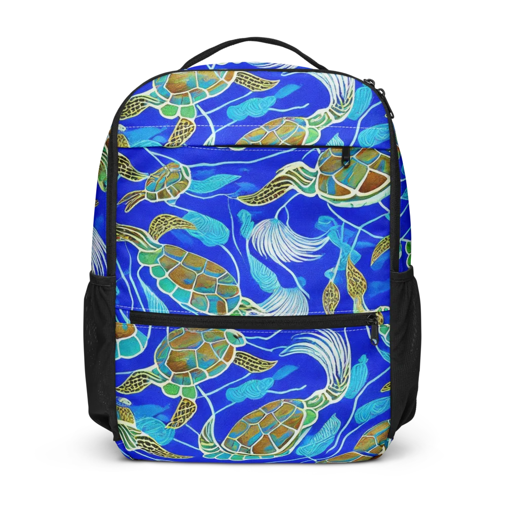Turtle Reef Rhapsody on Utility Backpack — Front