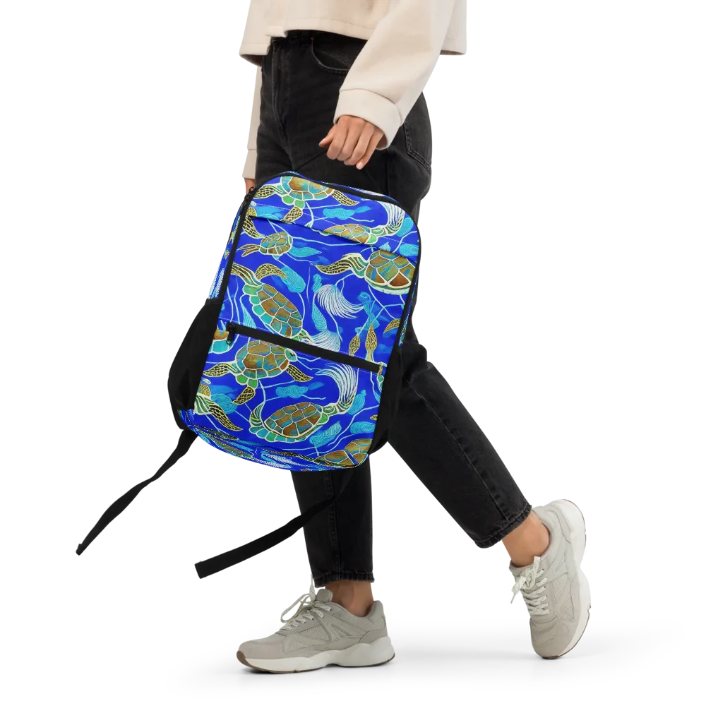 Turtle Reef Rhapsody on Utility Backpack — Front