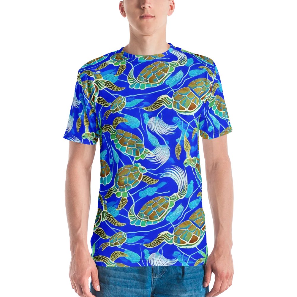 Turtle Reef Rhapsody on Men's Crew Neck T-Shirt — Front