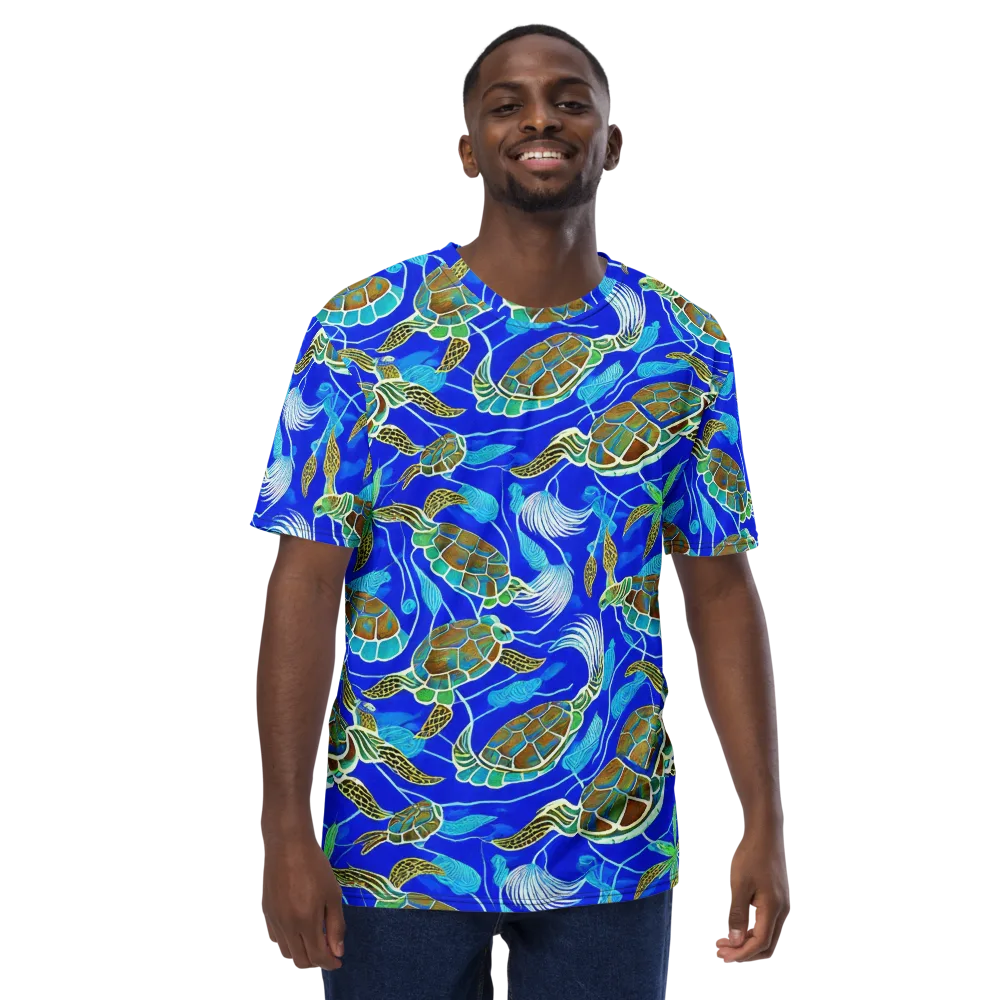 Turtle Reef Rhapsody on Men's Crew Neck T-Shirt — Front