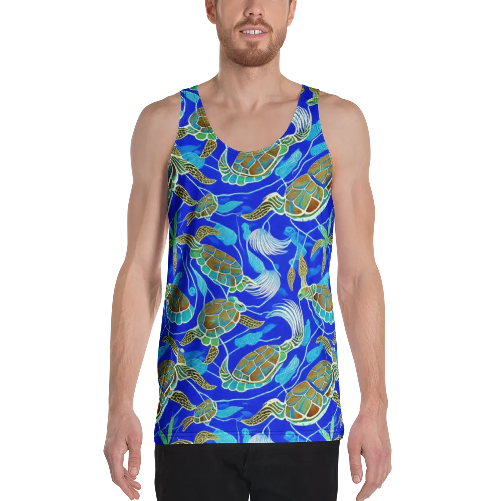 Turtle Reef Rhapsody on Men's Tank Top — Front
