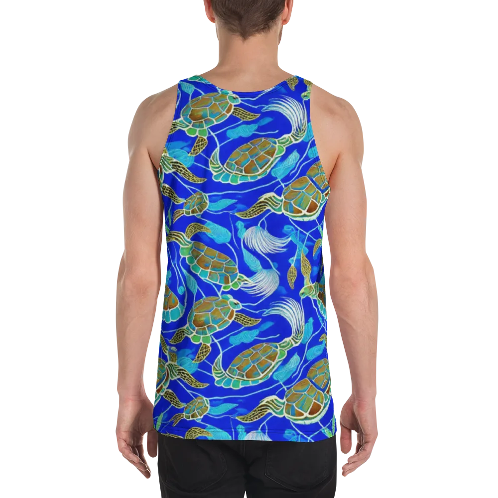 Turtle Reef Rhapsody on Men's Tank Top — Back