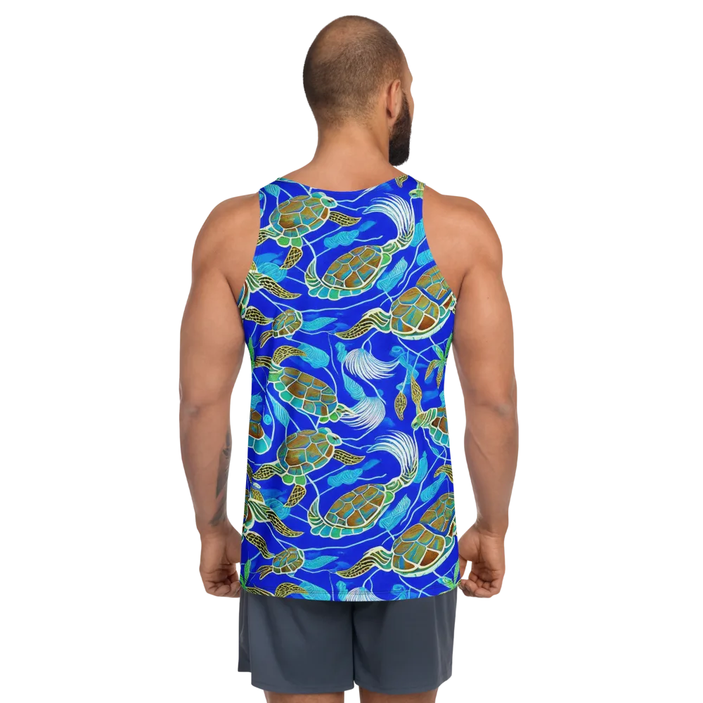 Turtle Reef Rhapsody on Men's Tank Top — Back