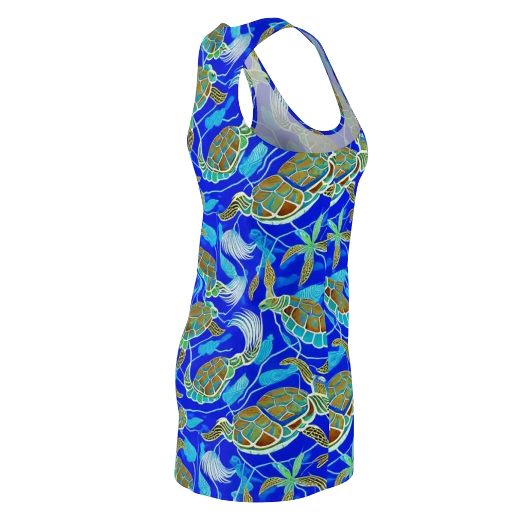 Turtle Reef Rhapsody on Racerback Dress — Back Side